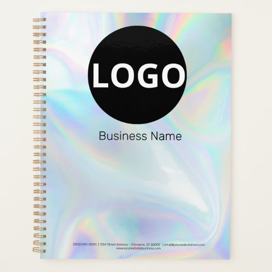 Aangepast holografisch Logo-Notitieboek Planner (Voorkant)