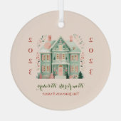 Aangepast "Home voor de Feestdagen" Ornament (Achterkant)