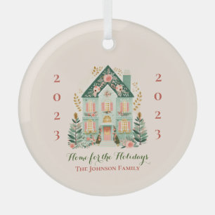 Aangepast "Home voor de Feestdagen" Ornament
