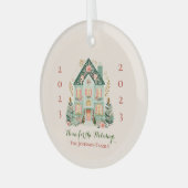 Aangepast "Home voor de Feestdagen" Ornament (Voorkant links)