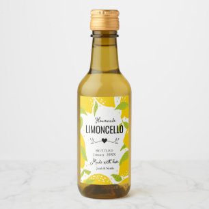 aangepast homemade limoncello bruiloft gunlior b wijn etiket