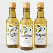aangepast homemade limoncello bruiloft gunlior b wijn etiket (Flessen)