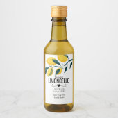 aangepast homemade limoncello bruiloft gunlior b wijn etiket (Voorkant)