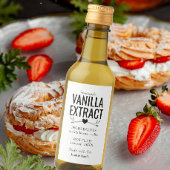 aangepast homemade vanilla extract bruiloft wijn etiket