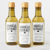 aangepast homemade vanilla extract bruiloft wijn etiket (Flessen)