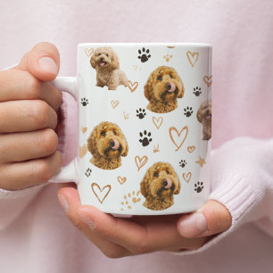 Aangepast hondenfoto patroon koffiemok