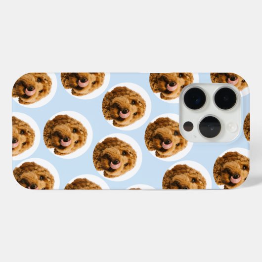 Aangepast hondengezicht | Gepersonaliseerde Pet Li Case-Mate iPhone Case (Achterkant (horizontaal))