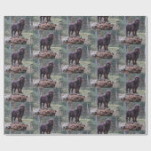 Aangepast hondeninpakpapier cadeaupapier (Vlak)