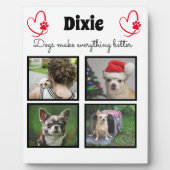 Aangepast hondenliefhebber 4 fotocollage fotoplaat (Voorkant)
