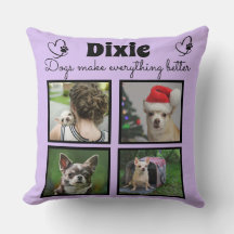 Aangepast hondenliefhebber 4 fotocollage