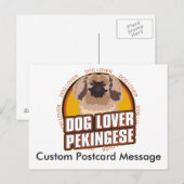 Aangepast Hondenliefhebber Pekingese Hondenras Briefkaart (Voorkant / Achterkant)