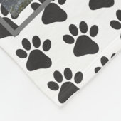 Aangepast Hondenliefhebber Pet Photo Collage Paws Fleece Deken (Hoek)