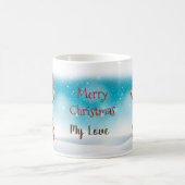 Aangepast Hondenliefhebber Santa Hat Merry Kerstmi Koffiemok (Center)