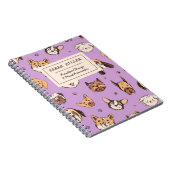 Aangepast Hondenliefhebber van Dog Doodle-schetsen Notitieboek (Rechterzijde)