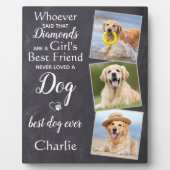 Aangepast Hondenliefhebber voor beste vrienden met Fotoplaat (Voorkant)