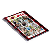 Aangepast Hondenliefhebber voor fotocollage Rood B Notitieboek (Rechterzijde)