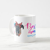 Aangepast Hondenliefhebber voor Moederdag van Boxe Koffiemok (Voorkant links)