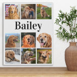 Aangepast Hondenliefhebber voor persoonlijke foto' Imitatie Canvas Print<br><div class="desc">Viel uw beste vriend met een de canvasdruk van de de fotocollage van de douane huisdier. Of je nu een nieuwe puppy hebt, of om elk jaar alle speciale momenten te onthouden, elk huisdier verdient een gepersonaliseerd petfotocanvas! Ons doek van de hondenfoto heeft 9 foto's, gewaagde monogram om zich te...</div>