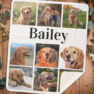 Aangepast Hondenliefhebber voor persoonlijke foto' Sherpa Deken