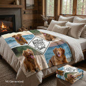 Aangepast hondenliefhebbersscript 4 huisdierfotoco fleece deken