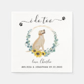 Aangepast hondenweddenschap dat ik te gele lab Coc Servet (Voorkant)