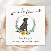 Aangepast hondenweddenschap dat ik te zwart-witsta servet