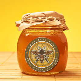 Aangepast  Honey Jar Bee Label