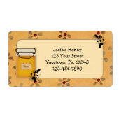 Aangepast honingetiket etiket (Voorkant)