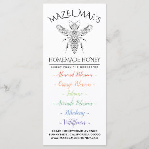 Aangepast honinghondenmenu menu