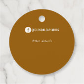 Aangepast  Honingproduct Bedankjes Labels (Achterkant)