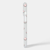 Aangepast honkbal met rode titels Case-Mate iPhone case (Achterkant / Links)