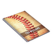 Aangepast  honkbal notitieboek (Rechterzijde)