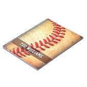 Aangepast  honkbal notitieboek (Linkerzijde)