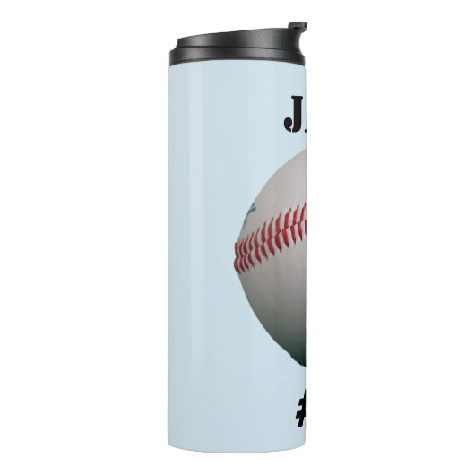 Aangepast honkbal thermosbeker (Gedraaid links)