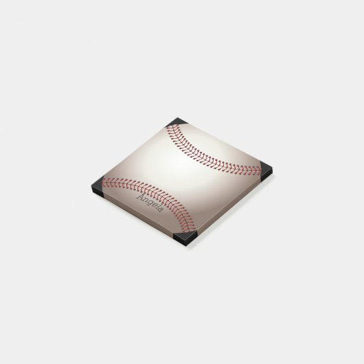 aangepast honkbalontwerp - artikel post-it® notes (Schuin)