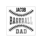 Aangepast honkbalpap rubberstempel (Afrduk)