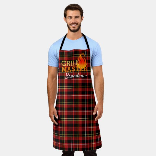 Aangepast hoogste Geweldige BBQ Chef Schort (Gedragen)