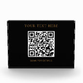 Aangepast horizontaal fotoblok met QR-codeontwerp (Voorkant)