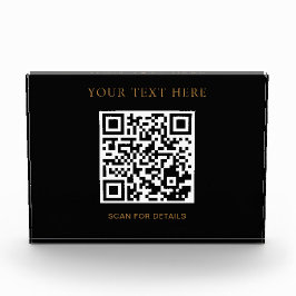 Aangepast horizontaal fotoblok met QR-codeontwerp