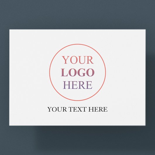 Aangepast horizontaal logo – geen minimale bestelh briefkaart
