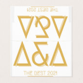 Aangepast horizontaal Visitekaartje voor geteld vo (Buitenkant ongevouwen)