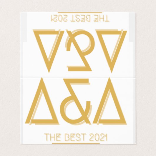 Aangepast horizontaal Visitekaartje voor geteld vo (Buitenkant ongevouwen)