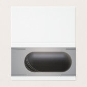 Aangepast horizontaal Visitekaartje voor geteld vo (Buitenkant ongevouwen)