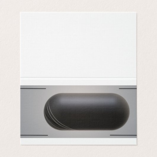 Aangepast horizontaal Visitekaartje voor geteld vo (Buitenkant ongevouwen)