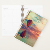 Aangepast hot-luchtballon Schilderachtig, wekelijk Planner (Display)