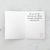 Aangepast, houd kalm roze Wenskaart Kaart (Binnen)