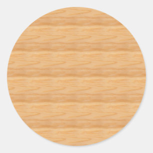 Aangepast hout Elegant lege sjabloon Klassiek Ronde Sticker