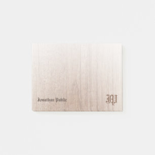 Aangepast hout Oude  tekstkalligrafie Post-it® Notes
