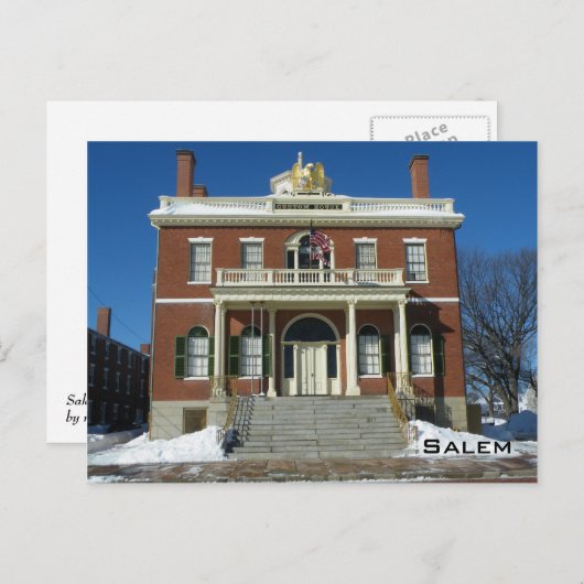 Aangepast huis briefkaart (Voorkant / Achterkant)