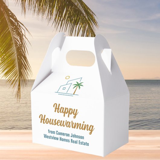 Aangepast Huis Verwarmingscadeau van Strand Vastgo Bedankdoosjes